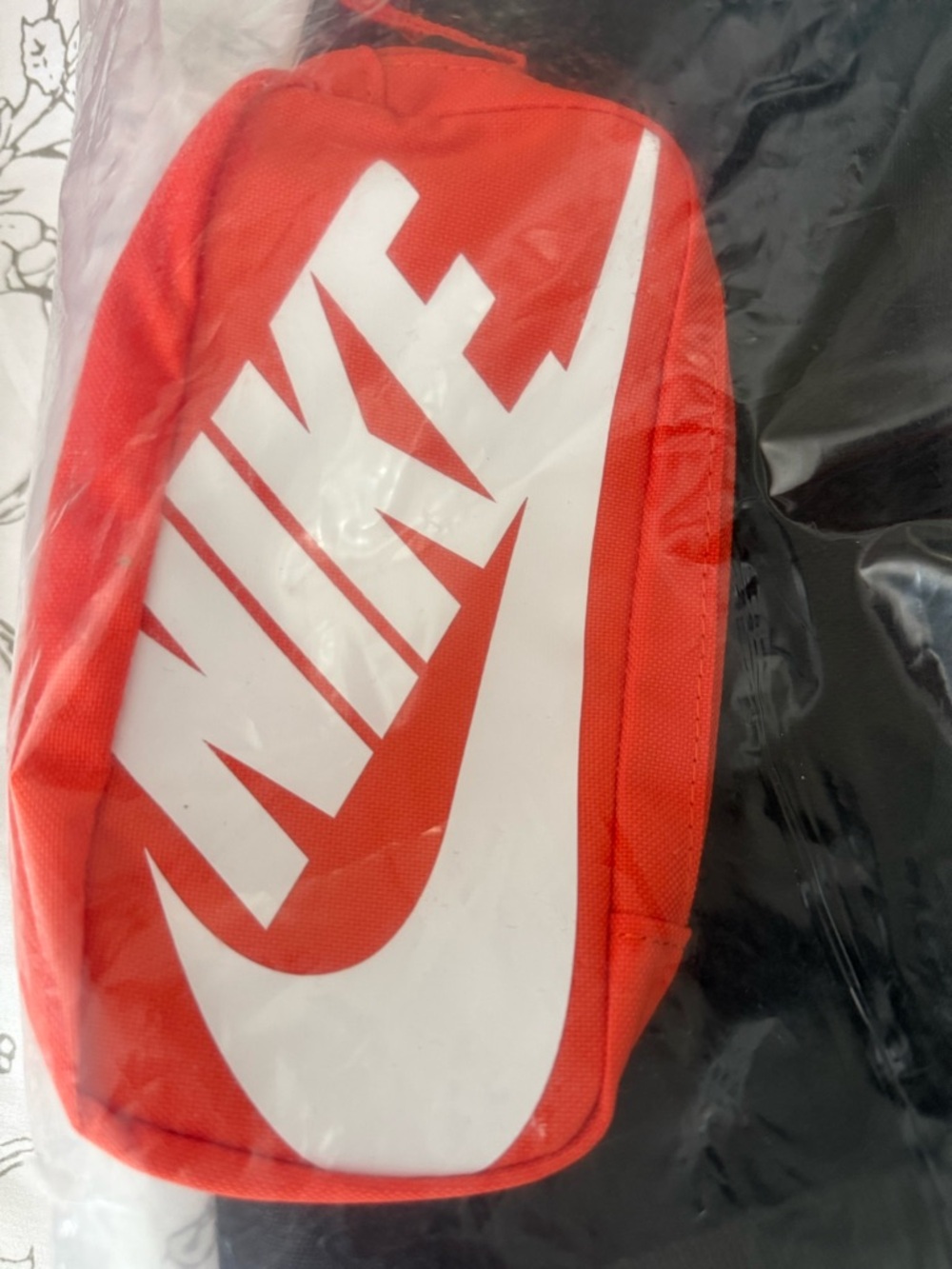 Nike Backpack with White Swoosh Logo and Extra Small Orange Nike Bag - Picture 3 of 4